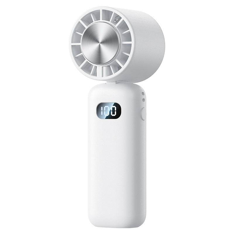 Mini Folding Digital Display Mute Refrigeration Handheld Fan - EX-STOCK Canada