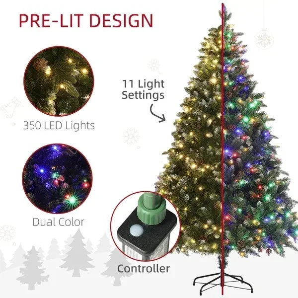 Árbol de Navidad artificial preiluminado de 6 pies con luces LED de doble color, árbol navideño articulado para el hogar u oficinaEX-STOCK Canada