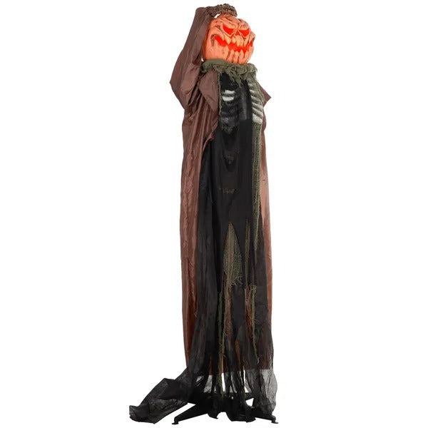 6' Life Size Decoration Animatronic Skull Pumpkin Ghost Outdoor Halloween, Sound And Motion Activated EX-STOCK Canada