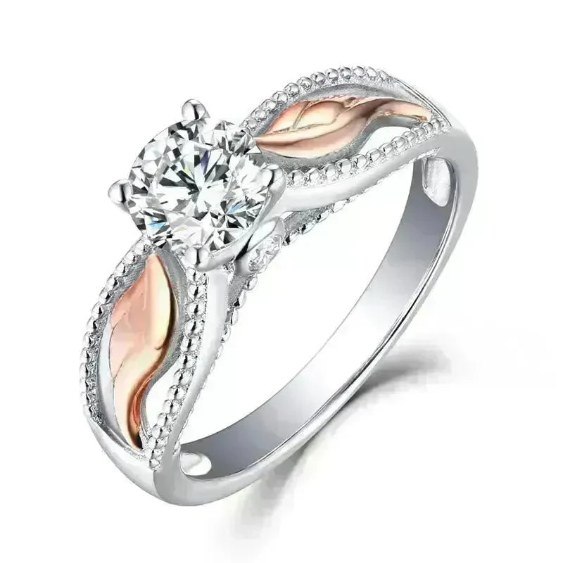 Fashion Electroplated Angel Wings Gold Crystal Women Ring - EX-STOCK CANADA