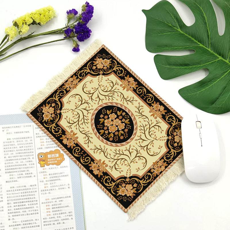 Office mouse pad, Suede fringe mouse pad Hot rubber Bohemian style - EX-STOCK Canada
