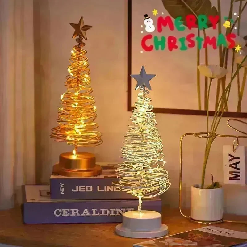 Spiral LED Light Christmas Tree Decoration Night Light Ornaments - EX-STOCK CANADA