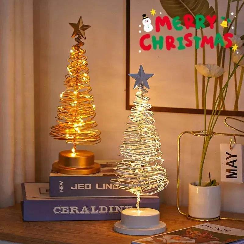 Spiral LED Light Christmas Tree Decoration Night Light Ornaments - EX-STOCK Canada