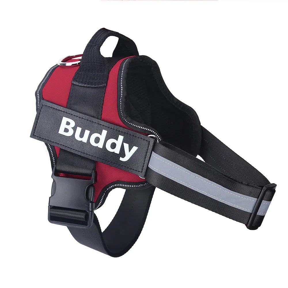 Harnais pour chien personnalisé ANTI-TRACTION Réfléchissant Respirant Harnais ajustable pour animaux de compagnie Gilet pour petit et grand chien Patch personnalisé Fournitures pour animauxEX-STOCK Canada