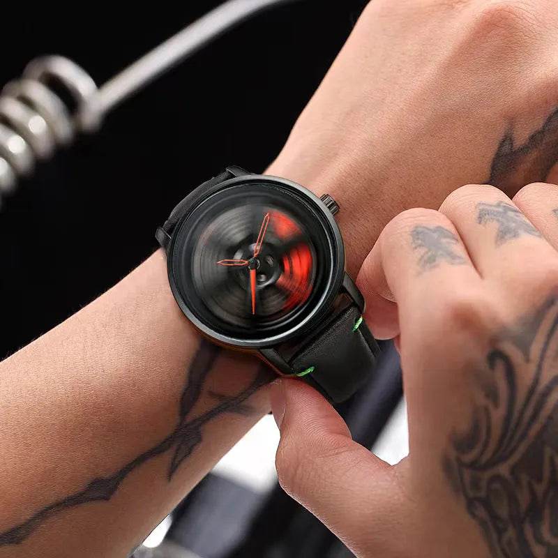 Quartz Men's Mesh Strap Trendy Unique Dial Watch - EX-STOCK Canada