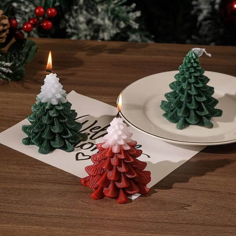 Christmas Tree Silicone Molds For DIY Christmas Creative Atmosphere Decoration Handmade Fragrant Candles - EX-STOCK Canada