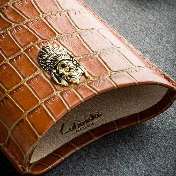 Portable Luxury Cubinski Gothic Moisturizing Leather Cigar Case - EX-STOCK Canada