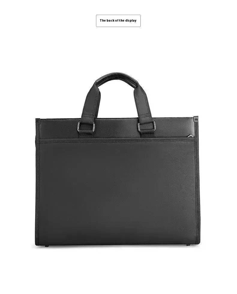 Men's Business Handheld Notebook Computer Best Leather Black Briefcase - EX-STOCK Canada