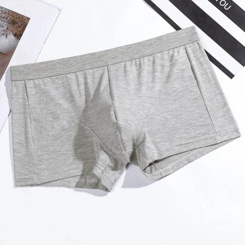 Men's Underwear Plain Cotton Boxer Short Breathable U Convex - EX-STOCK Canada