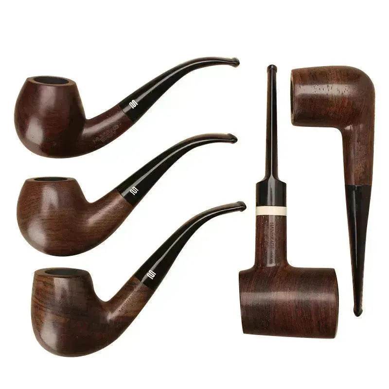 Wooden Pipe flue filter smoking set - ebony pipe - EX-STOCK Canada
