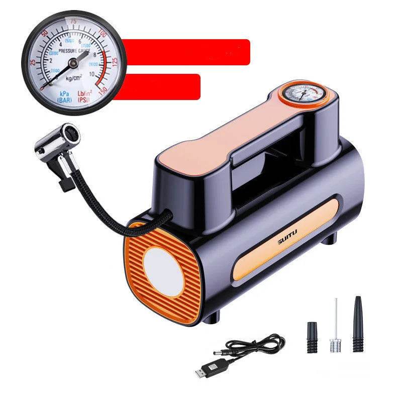 Tire Inflator 12V DC Portable Compressor Electric DC Auto Tire Pumps For Car Tires - EX-STOCK Canada