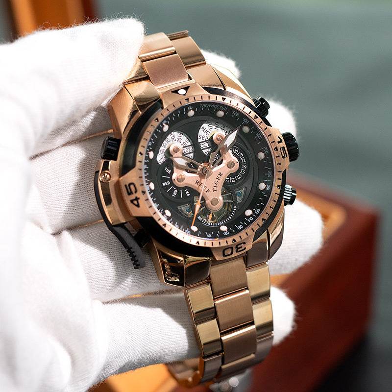 Men's Mechanical Watch Large Dial Waterproof Strong Luminous EX-STOCK Canada