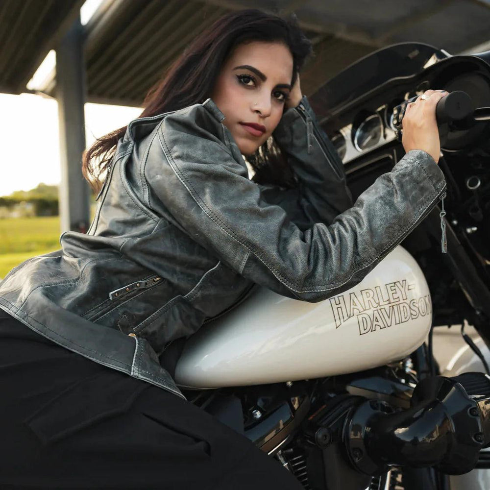 BOL Women's Biker Style Leather Jacket EX-STOCK Canada