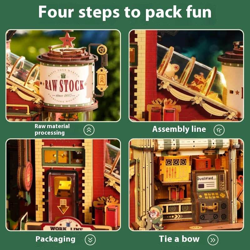 3D Puzzle Wooden Assembly Block Toy EX-STOCK Canada