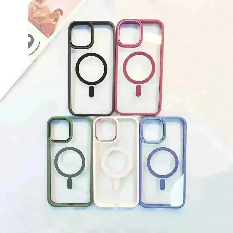 Magnetic Case Transparent Phone Case Protective Cover - EX-STOCK CANADA