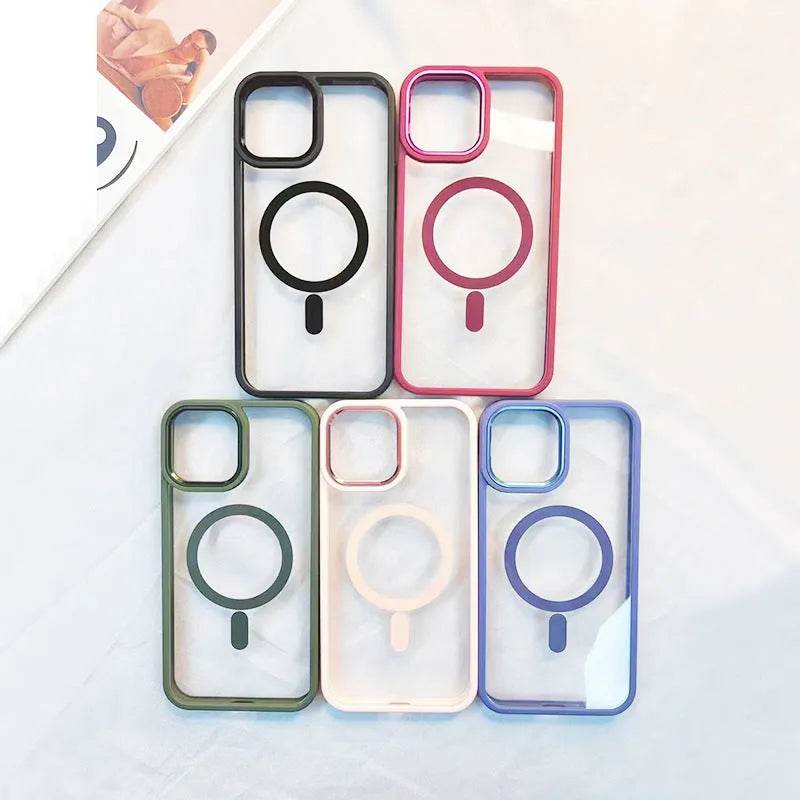 Magnetic Case Transparent Phone Case Protective Cover - EX-STOCK Canada
