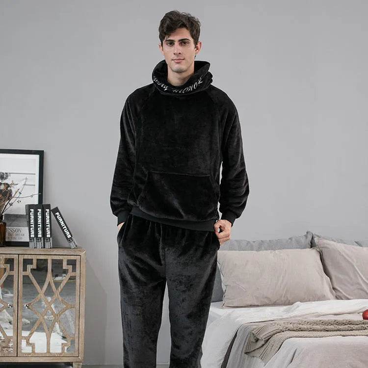 Men's Hooded Warm And Thickened Pajamas Suit - EX-STOCK Canada