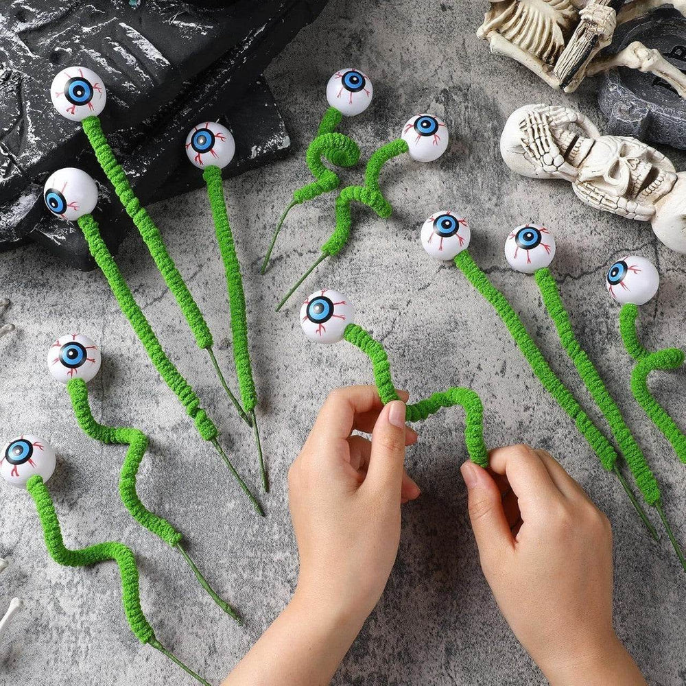 Halloween Three-dimensional Eye Beads Twig Cutting Bouquet Creative Funny Decoration - EX-STOCK Canada