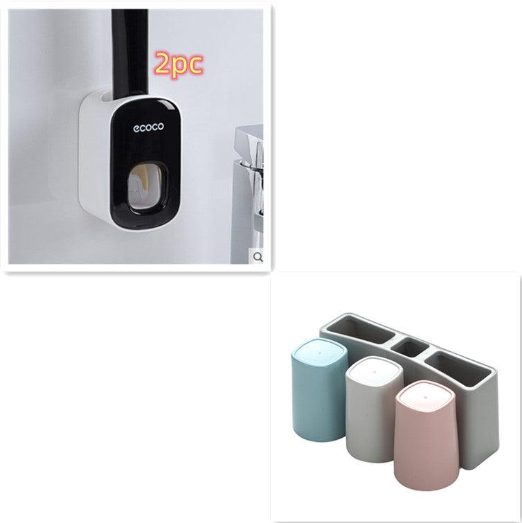 Porte-pâte dentifrice automatique mural Ensemble d'accessoires de salle de bain DistributeurEX-STOCK Canada