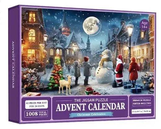 New 24 Boxes Unique Christmas Advent Calendar 2024 Jigsaw Puzzle - EX-STOCK CANADA