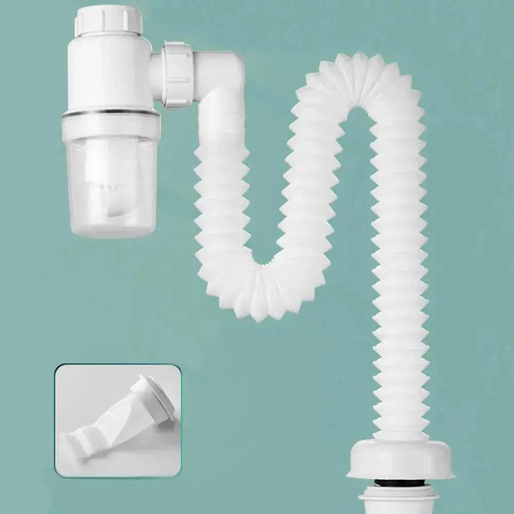 Universal Kitchen Bathroom Sink Drain Pipe Set Retractable Sewer Drainage Water Hose Wash Basin Drainer Plumbing Fittings. - EX-STOCK Canada