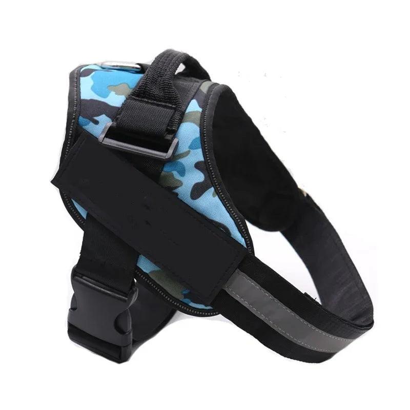 Harnais pour chien personnalisé ANTI-TRACTION Réfléchissant Respirant Harnais ajustable pour animaux de compagnie Gilet pour petit et grand chien Patch personnalisé Fournitures pour animauxEX-STOCK Canada