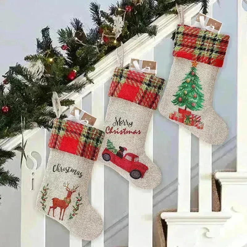 Christmas Decoration Supplies Car Linen Stockings Suit - EX-STOCK CANADA