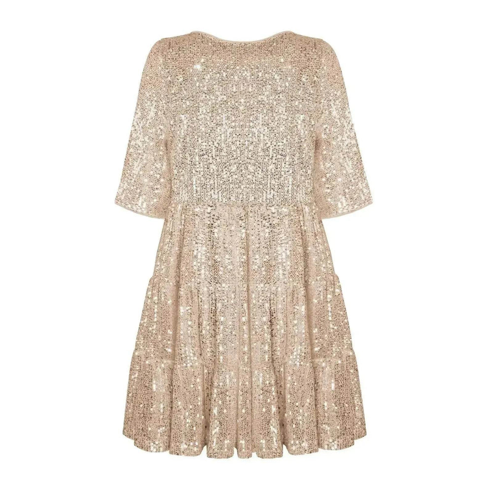 Elegant ladies Sequined Short Mini Skater Dress - EX-STOCK Canada