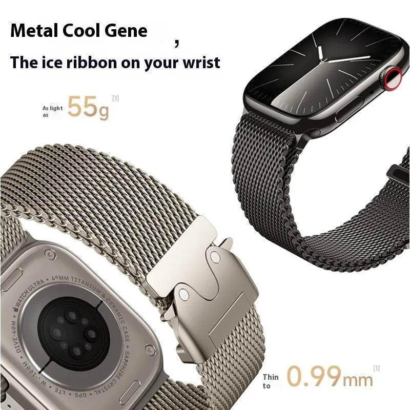 Fashion Titanium Parachute Buckle Milanis Watch Strap - EX-STOCK Canada