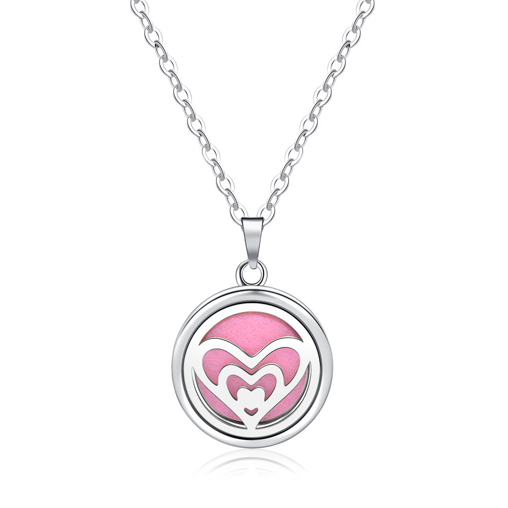 Collar con Caja de Perfume Redonda y Abierta - EX-STOCK Canada