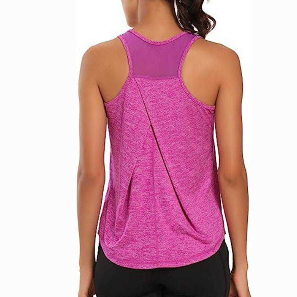 Mesh Yoga Sports Running Vest Sleeveless Workout Tank top women - EX-STOCK Canada