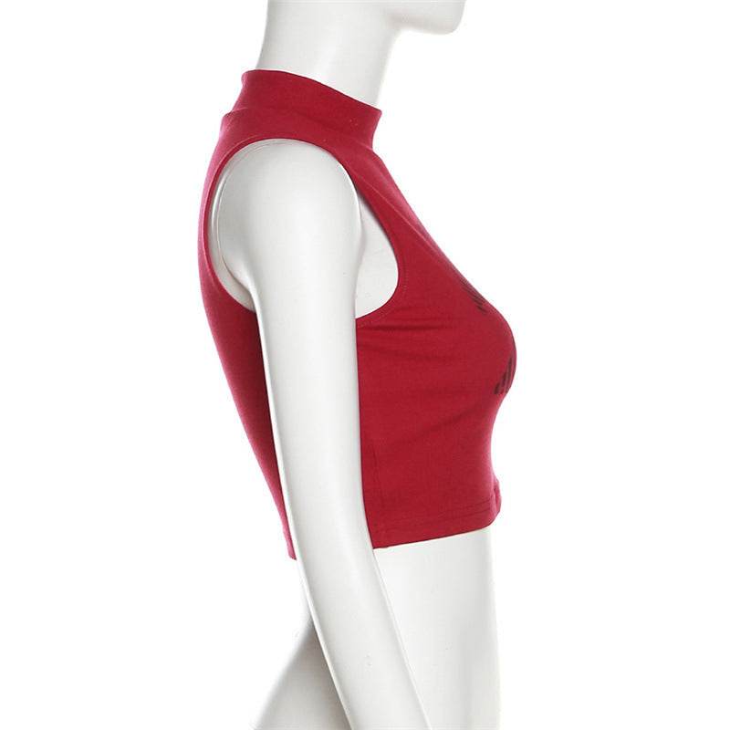 Summer New Women's Clothing Street Letters Printed Cropped Tank Top Women - EX-STOCK Canada