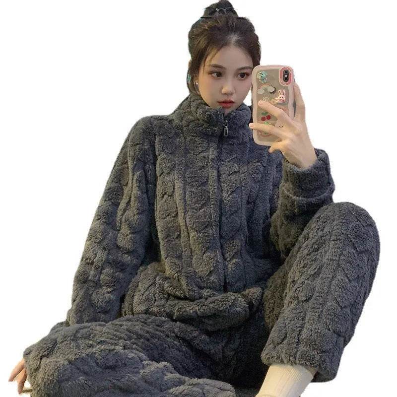 Women's Winter Woolen Love Pajamas - EX-STOCK Canada