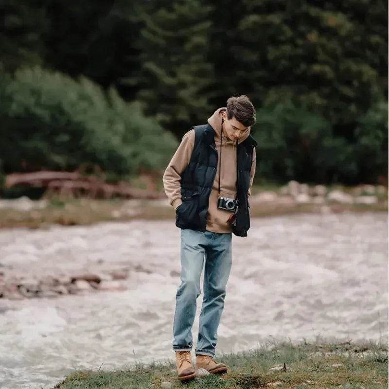 Winter Sleeveless Duck Down Windproof Vest Down Jacket Coat for men - EX-STOCK Canada