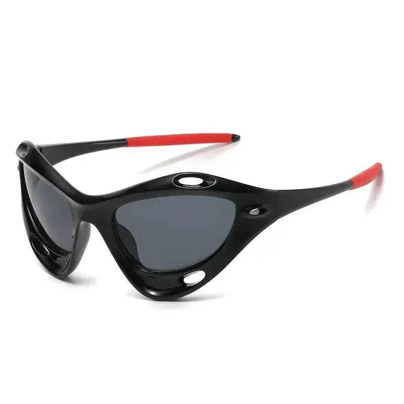 Fashion Large Frame Cat Eye Personality Hollow Out Cycling Sunglasses for Men - EX-STOCK Canada