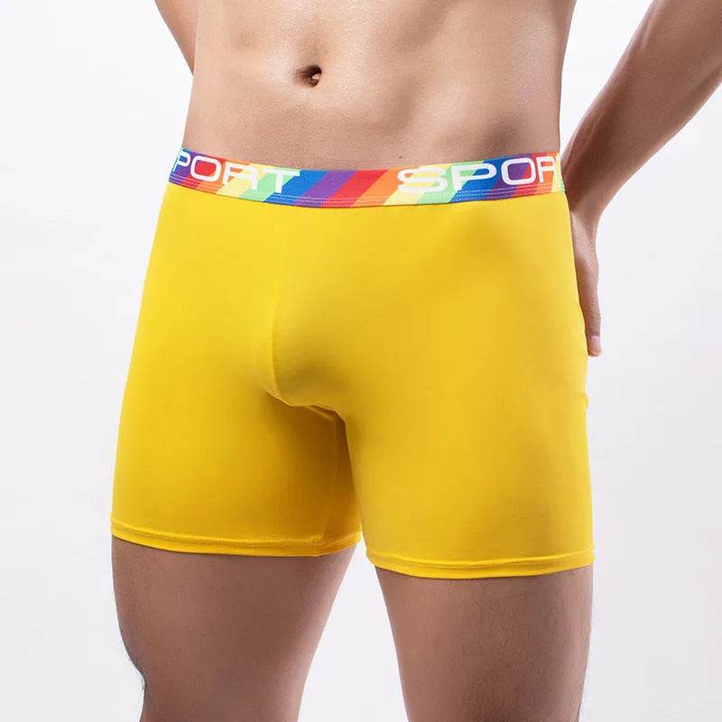 Summer Sports Spandex Plain Boxer Short Underwear for Men - EX-STOCK Canada