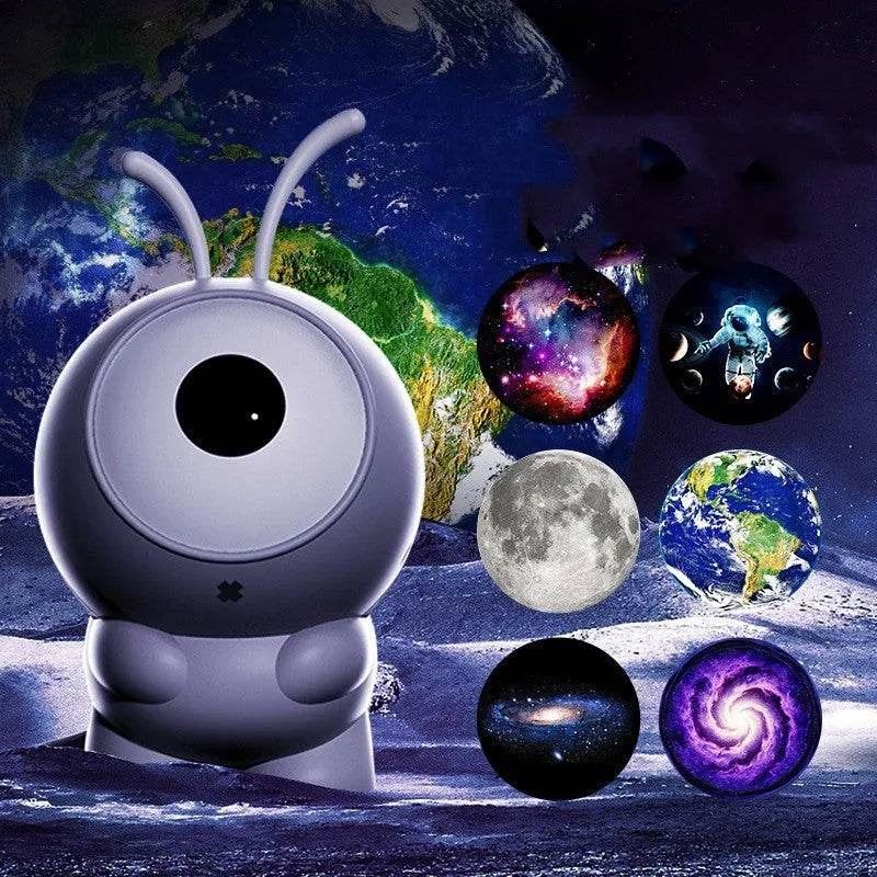 6in1 Night Light Rotating Galaxy Starry Bedroom Projector Decor Lamp - EX-STOCK Canada