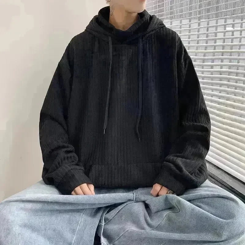 American Oversized Drawstring Turtleneck Hoodie Sweatshirt Men - EX-STOCK CANADA