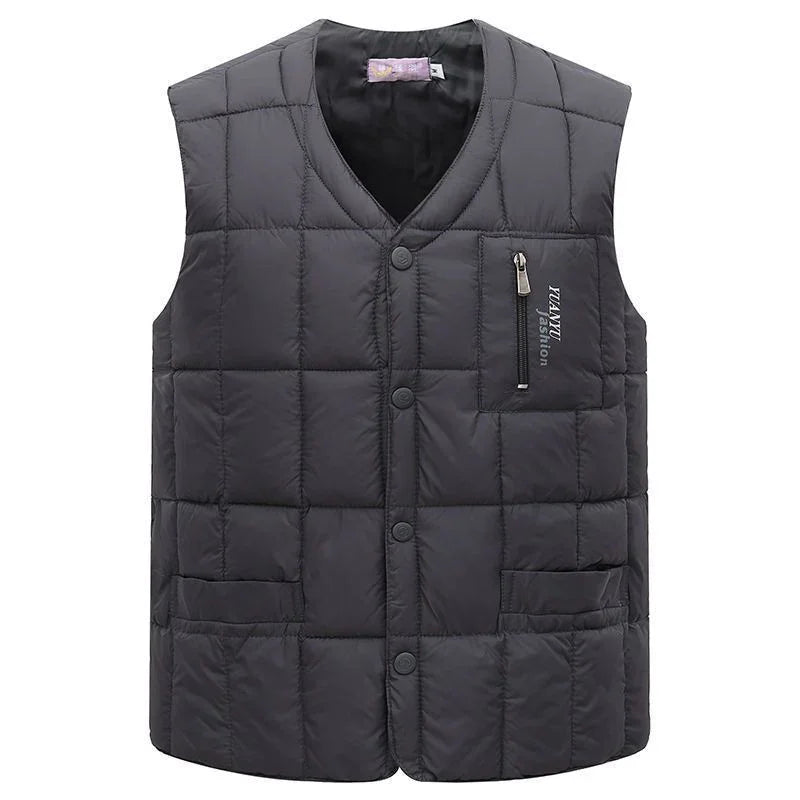 Men's Down Vest Plus-sized Duck Down Vest Warm Autumn And Winter EX-STOCK Canada
