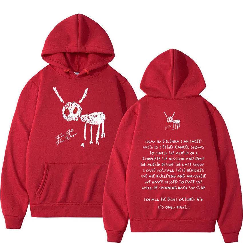 Rapper Drake For All The Dogs Letter Unisex Hoodie Sweatshirt - EX-STOCK Canada