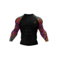Men’s MMA Compression Rash Guard – Long Sleeve BJJ Grappling Training Shirt