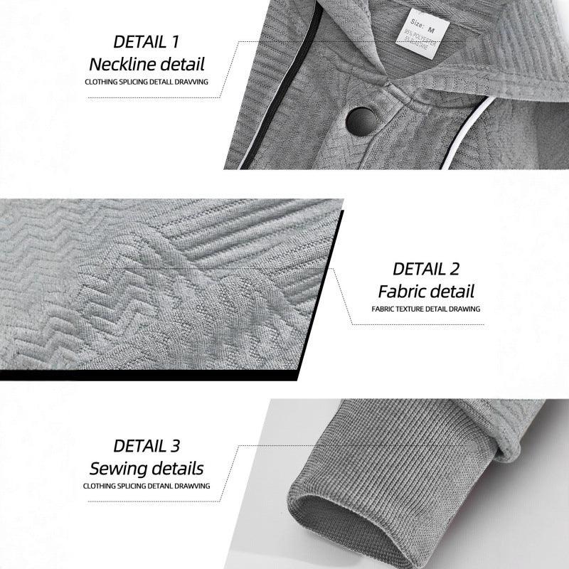 Pull-over uni décontracté sportif à manches longues avec capuche pour hommesEX-STOCK Canada
