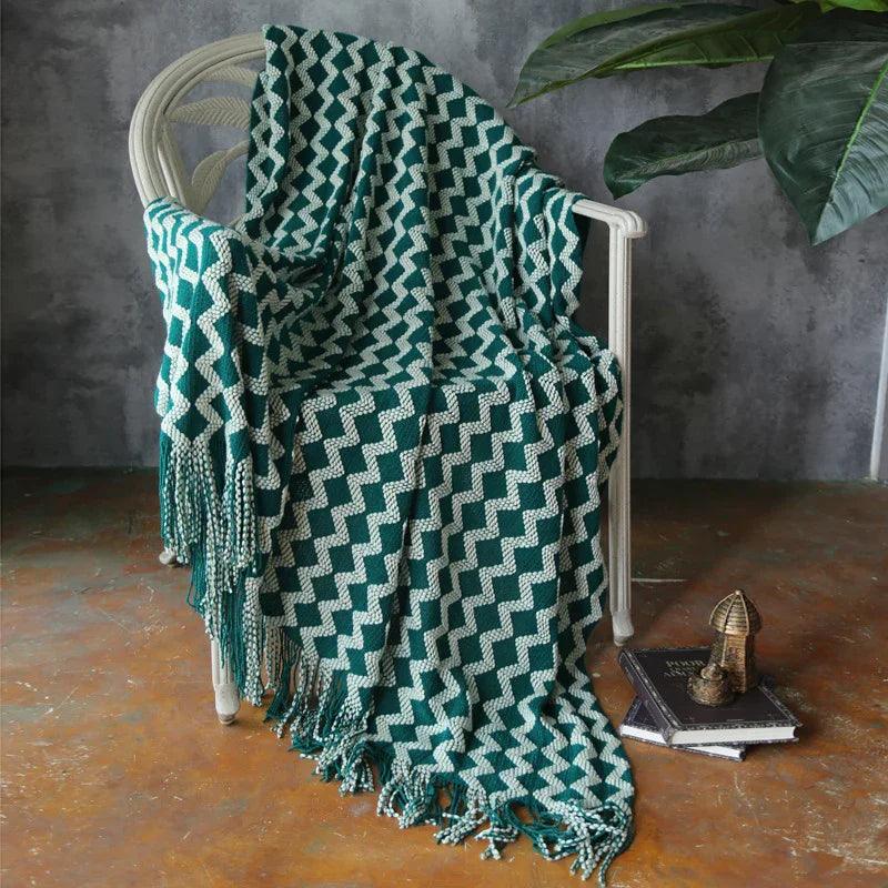 Knitted Wool Blanket Cashmere Blanket EX-STOCK Canada