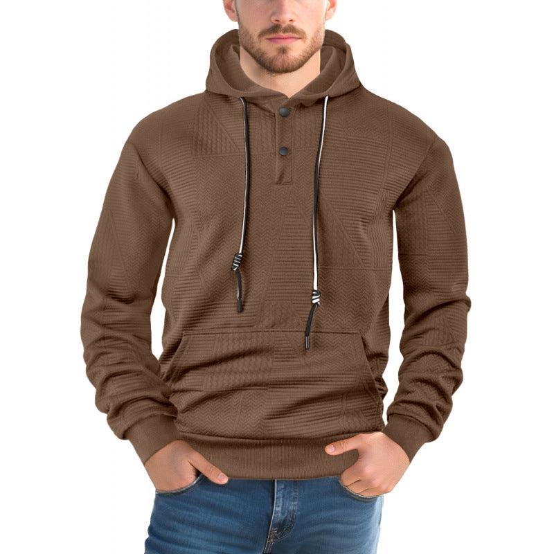 Pull-over uni décontracté sportif à manches longues avec capuche pour hommesEX-STOCK Canada