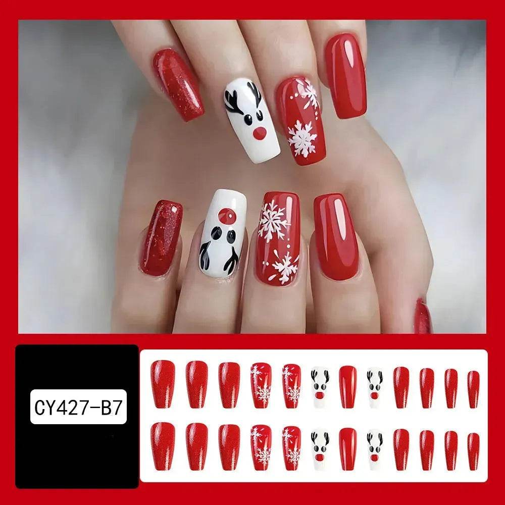 24pcs Christmas False Nail Decal stickers - EX-STOCK Canada
