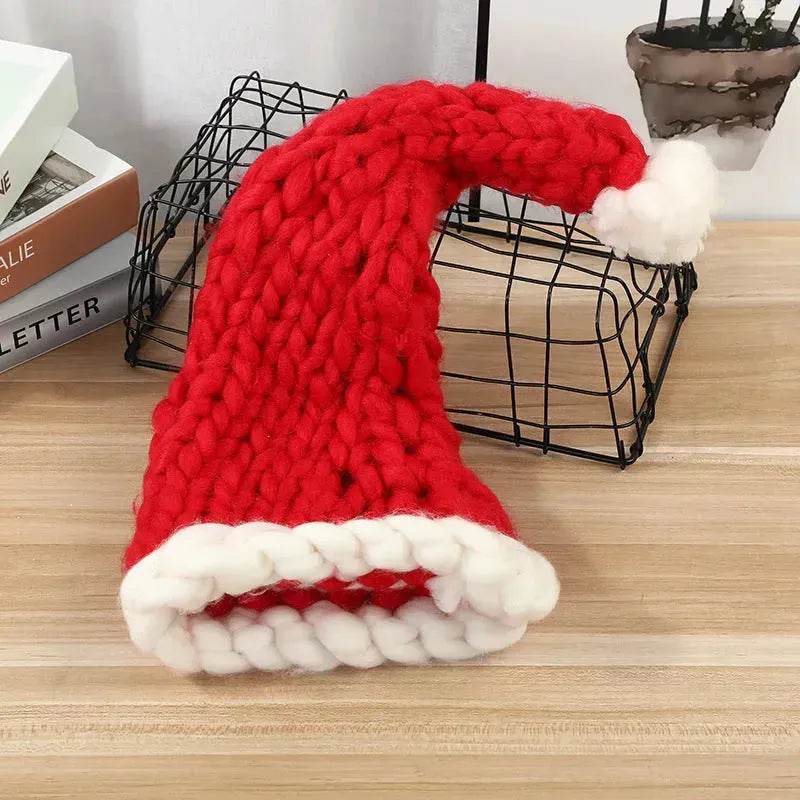 Christmas Plush Hat With Pompom Cute Winter Hat For Women Men Child - EX-STOCK Canada
