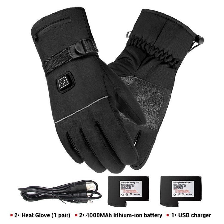 Winter Electric Heated Gloves Motorcycle Touch Screen Gloves EX-STOCK Canada