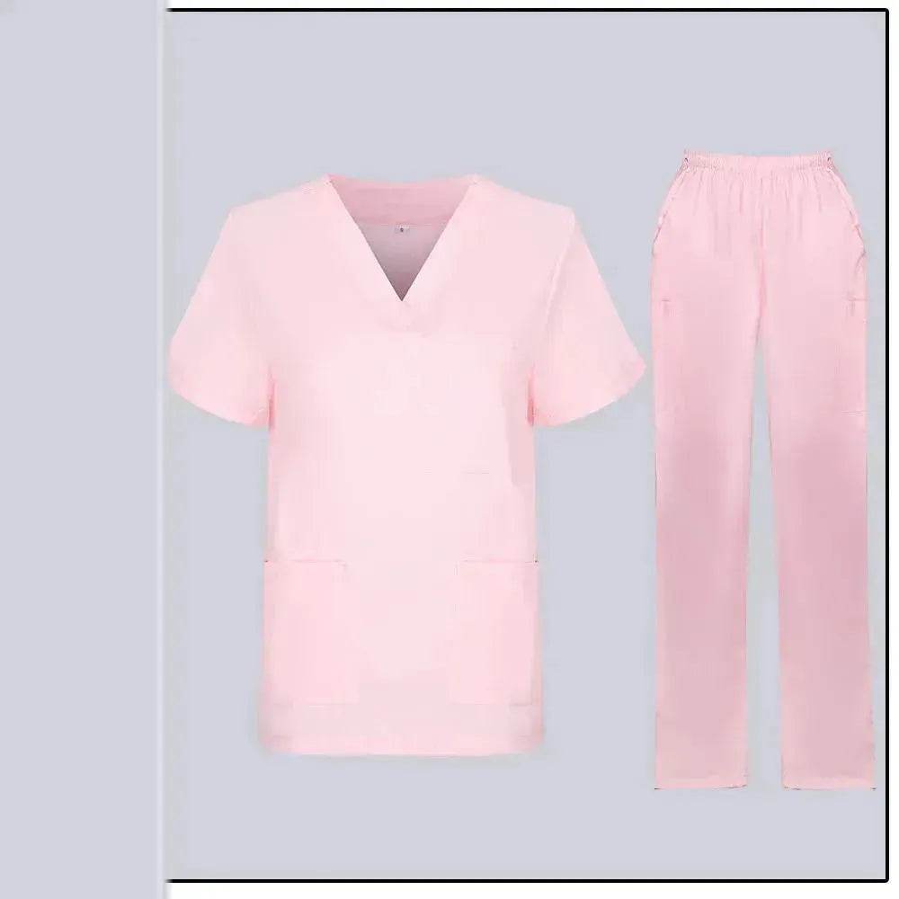 Women Nurse Uniform Female - Hospital Nurse Costume - V Neck Top Pants Set - EX-STOCK Canada