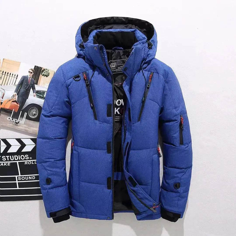 Outdoor Leisure Winter Thickened Hooded Men's Winter Puffer Coat - EX-STOCK Canada