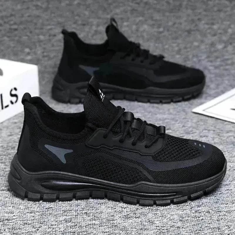 Men's Mesh Shoes Fashion Fly Knit Lightweight Breathable Sneakers Casual Running Sports Shoe - EX-STOCK Canada